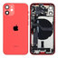 Apple iPhone 12 Mini - Zadní Housing s Malými Díly (Red)