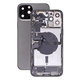 Apple iPhone 12 Pro Max - Zadní Housing s Malými Díly (Graphite)