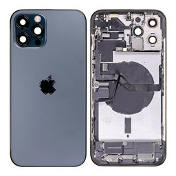 Apple iPhone 12 Pro Max - Zadní Housing s Malými Díly (Blue)