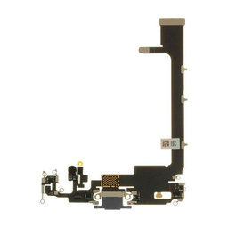 Apple iPhone 11 Pro Max - Nabíjecí Konektor (Bez IC nabíjení) + Flex Kabel (Space Gray)