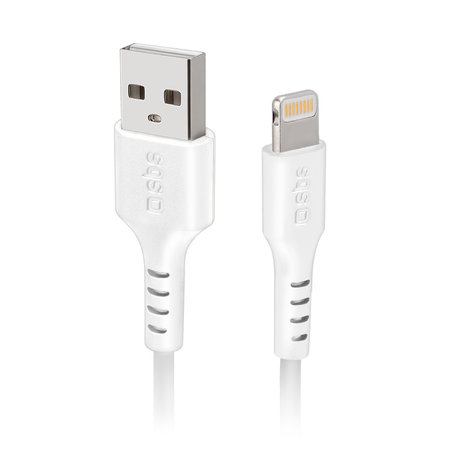 SBS - Lightning / USB Kabel (3m), bílá