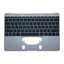Apple MacBook 12" A1534 (Early 2015 - Mid 2017) - Horní Rám Klávesnice + Klávesnice US (Space Gray)