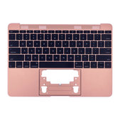 Apple MacBook 12" A1534 (Early 2015 - Mid 2017) - Horní Rám Klávesnice + Klávesnice US (Rose Gold)