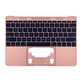 Apple MacBook 12" A1534 (Early 2015 - Mid 2017) - Horní Rám Klávesnice + Klávesnice US (Rose Gold)