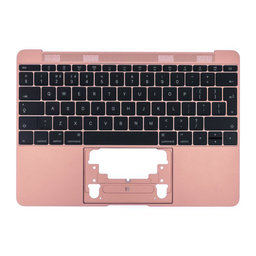 Apple MacBook 12" A1534 (Early 2015 - Mid 2017) - Horní Rám Klávesnice + Klávesnice UK (Rose Gold)