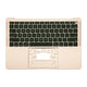 Apple MacBook Air 13" A1932 (2018 - 2019) - Horní Rám Klávesnice + Klávesnice US (Gold)
