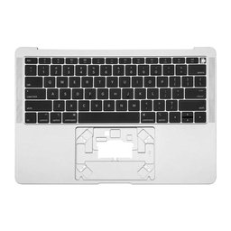 Apple MacBook Air 13" A1932 (2018 - 2019) - Horní Rám Klávesnice + Klávesnice US (Silver)