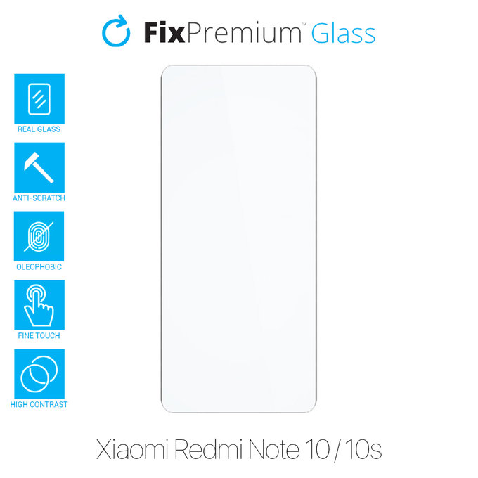 FixPremium Glass - Tvrzené sklo pro Xiaomi Redmi Note 10 a 10S