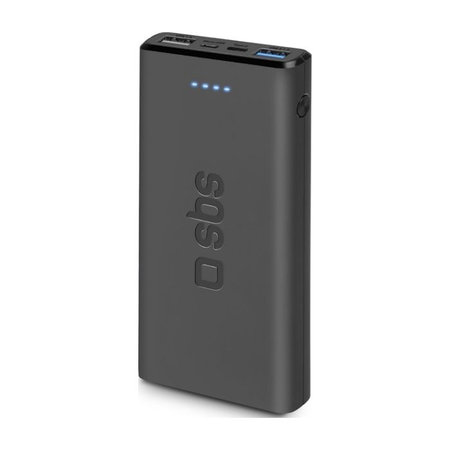 SBS - PowerBank 10 000 mAh, 2x USB, 2,1A, černá