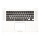 Apple MacBook Pro 15" A1398 (Late 2013 - Mid 2014) - Horní Rám Klávesnice + Klávesnice US