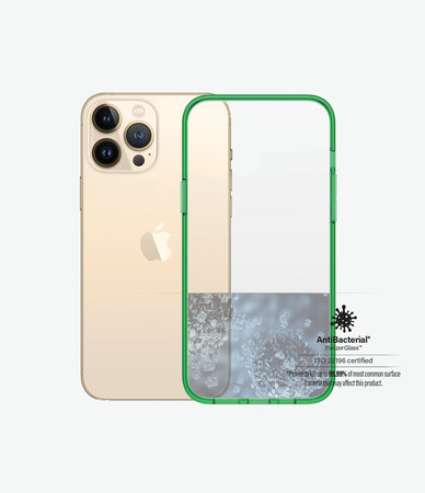 PanzerGlass - Pouzdro ClearCaseColor AB pro iPhone 13 Pro Max, lime