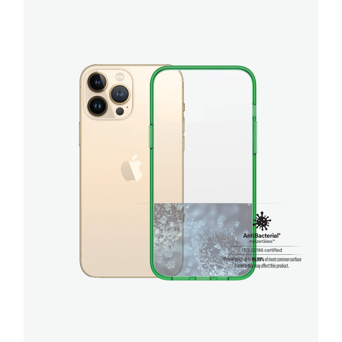 PanzerGlass - Pouzdro ClearCaseColor AB pro iPhone 13 Pro Max, lime