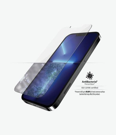 PanzerGlass - Tvrzené Sklo Standard Fit AB pro iPhone 13 Pro Max a 14 Plus, transparentná