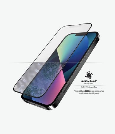 PanzerGlass - Tvrzené Sklo Case Friendly Anti-Glare AB pro iPhone 13, 13 Pro a 14, black