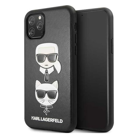 Karl Lagerfeld - Pouzdro Karl & Choupette pro iPhone 11 Pro, černá