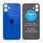 Apple iPhone 12 Mini - Sklo Zadního Housingu se Zvětšeným Otvorem na Kameru (Blue)