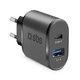 SBS - 10W Nabíjecí Adaptér USB, USB-C, černá