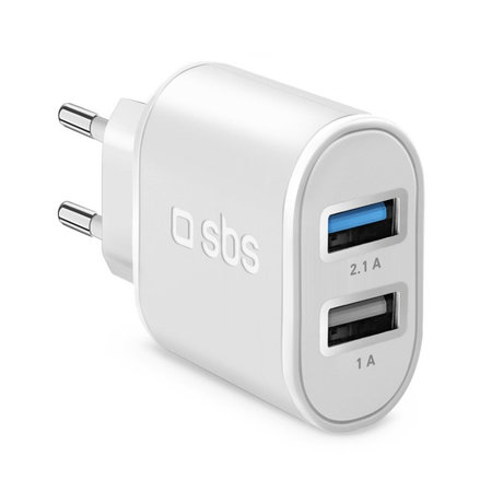 SBS - 10W Nabíjecí Adaptér 2x USB, černá