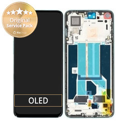 OnePlus Nord 2 5G - LCD Displej + Dotykové Sklo + Rám (Green Woods) - 2011100361 Genuine Service Pack