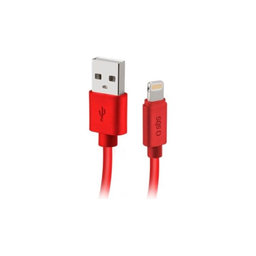 SBS - Lightning / USB Kabel (1m), červená