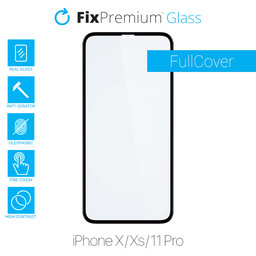 FixPremium FullCover Glass - Tvrzené sklo pro iPhone X, Xs a 11 Pro