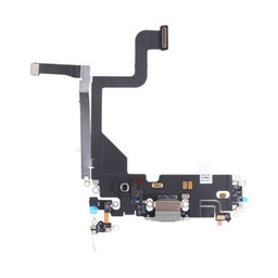 Apple iPhone 13 Pro - Nabíjecí Konektor + Flex Kabel (Silver)