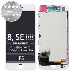 Apple iPhone 8, SE (2020), SE (2022) - LCD Displej + Dotykové Sklo + Rám (White) Original Refurbished PRO