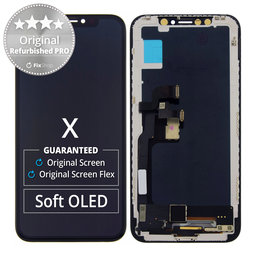 Apple iPhone X - LCD Displej + Dotykové Sklo + Rám Original Refurbished PRO