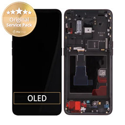 Oppo Reno 2 - LCD Displej + Dotykové Sklo + Rám (Black) - O-4902800 Genuine Service Pack
