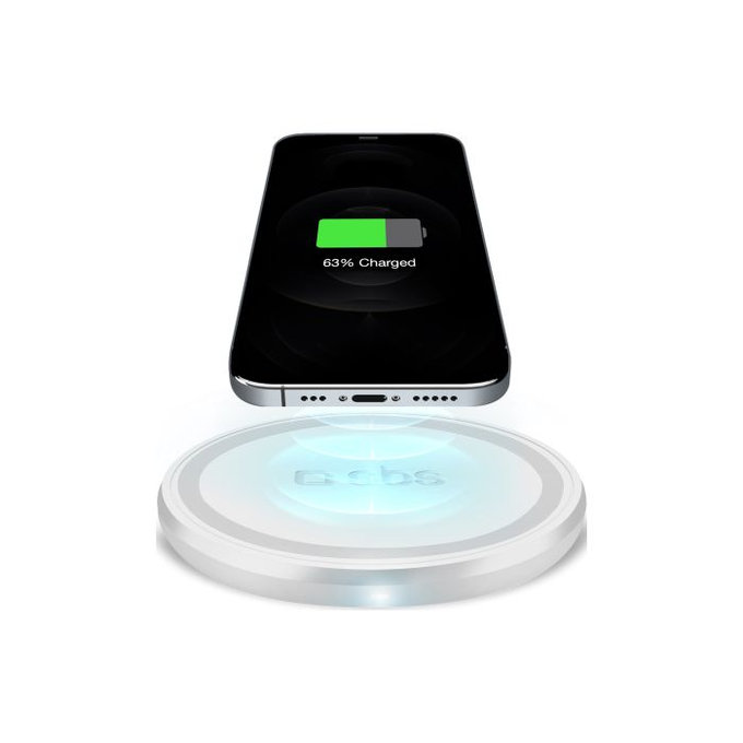 SBS - Bezdrátová Nabíječka s QI, bílá