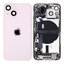 Apple iPhone 13 Mini - Zadní Housing s Malými Díly (Pink)
