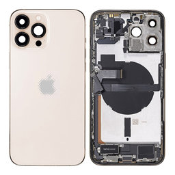 Apple iPhone 13 Pro Max - Zadní Housing s Malými Díly (Gold)