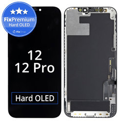 Apple iPhone 12, 12 Pro - LCD Displej + Dotykové Sklo + Rám Hard OLED FixPremium
