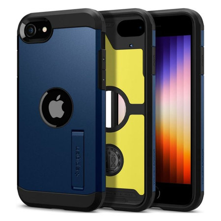 Spigen - Pouzdro Tough Armor pro iPhone SE 2020 a 2022, Navy Blue