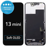 Displej Soft OLED pro iPhone 13 Mini, Dotykové sklo s rámem, FixPremium