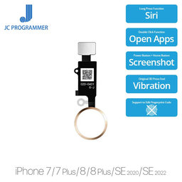 Apple iPhone 7, 7 Plus, 8, 8 Plus, SE (2020), SE (2022) - Tlačítko Domů JCID 7 Gen (Gold)
