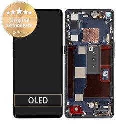 Oppo Find X2 Neo - LCD Displej + Dotykové Sklo + Rám (Moonlight Black) - 4904017 Genuine Service Pack