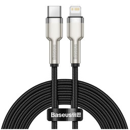 Baseus - Lightning / USB-C Kabel (2m), černá