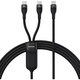 Baseus - USB-C / 2x USB-C Kabel (1.5m), černá