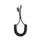 Baseus - Lightning / USB Kabel (1m), pružinový, černá