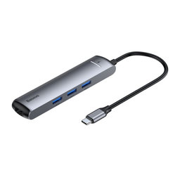 Baseus - USB-C Hub 6v1, šedá