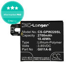 Baterie pro Google Pixel 2 G011A, 2700mAh, Li-Pol, 3.85 V, G011A-B, HQ