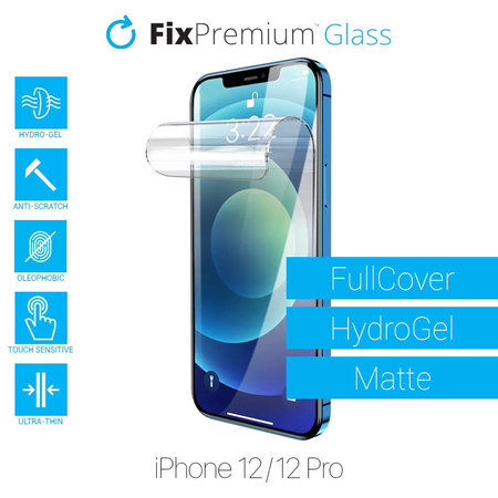 FixPremium HydroGel Matte - Ochranná Fólie pro iPhone 12 a 12 Pro
