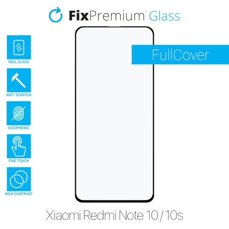 FixPremium FullCover Glass - Tvrzené sklo pro Xiaomi Redmi Note 10 a 10S