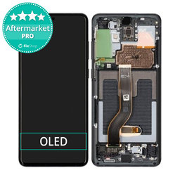 Samsung Galaxy S20 Plus G985F - LCD Displej + Dotykové Sklo + Rám (Cosmic Black) OLED