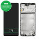 Samsung Galaxy M51 M515F - LCD Displej + Dotykové Sklo + Rám (Celestial Black) TFT
