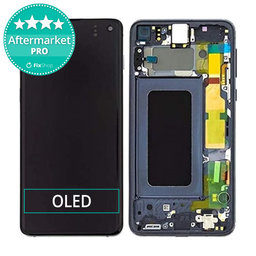 Samsung Galaxy S10e G970F - LCD Displej + Dotykové Sklo + Rám (Prism Black) OLED
