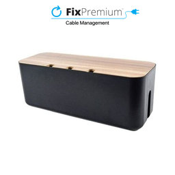 FixPremium - Organizér Kabelů - Cable Box, černá