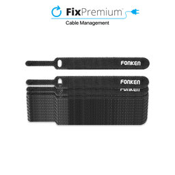 Fonken - Organizér Kabelů - Stahovací Páska - Set 20 kusů, černá