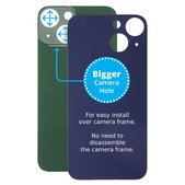 Apple iPhone 13 Mini - Sklo Zadního Housingu se Zvětšeným Otvorem na Kameru (Green)